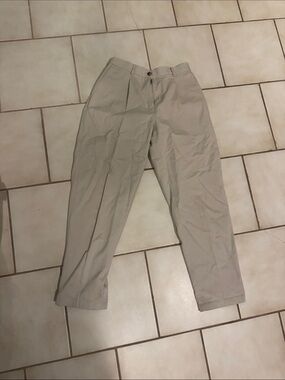 Vintage LLBean Tan Dress petite Pants - Classic Chino Style